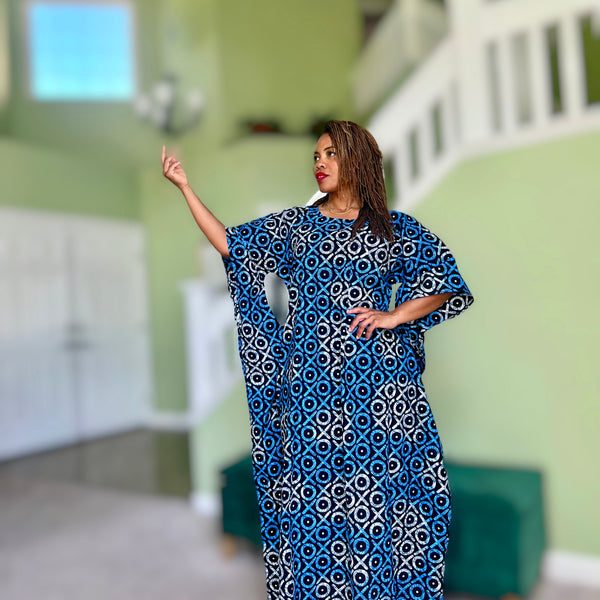 blue and white african print dresses Sexy African Dresses for Women Print Clothing Formal Dresses Party Wea   Mega Mart Center