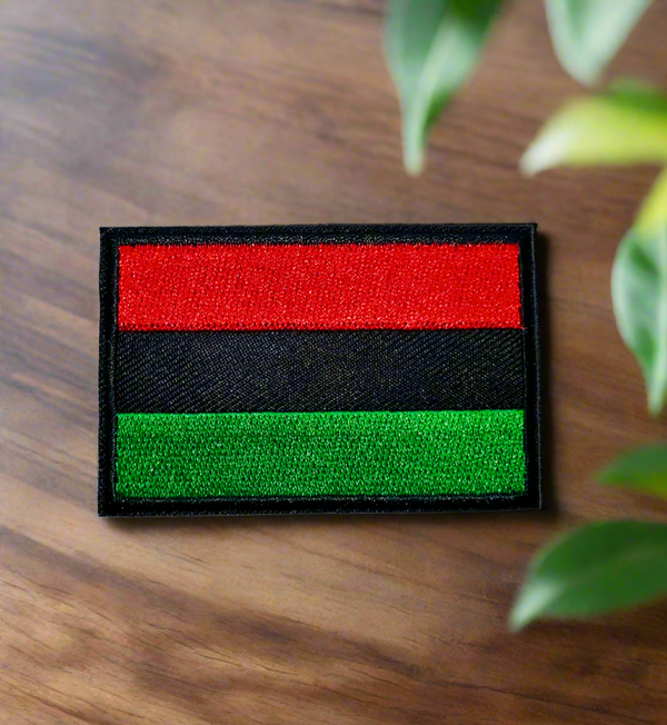 Pan African Flag Iron on Patch