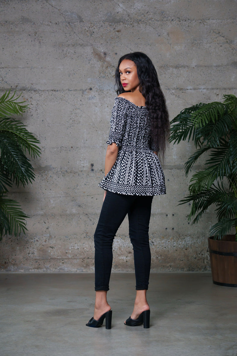 Jumoke Stretch Peplum Blouse