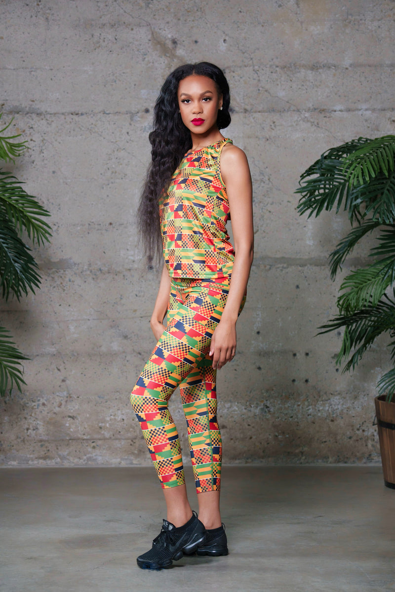 Kente Yoga Tank