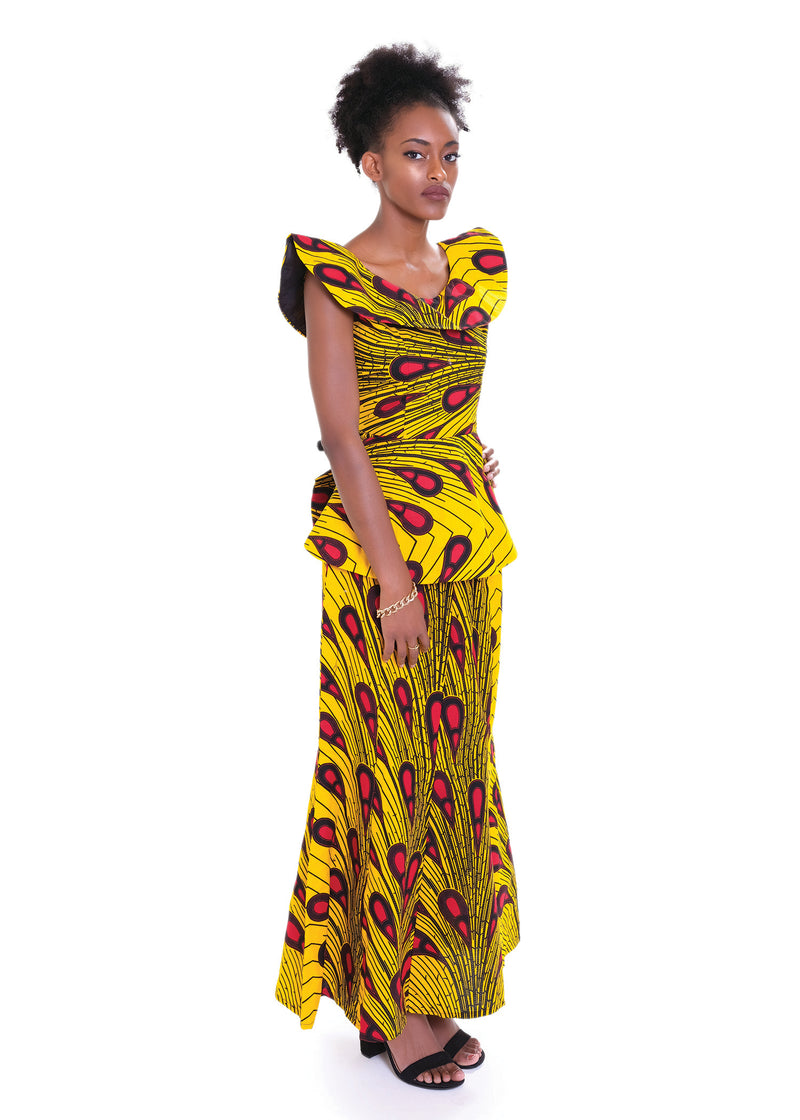 Adenike Skirt and Blouse
