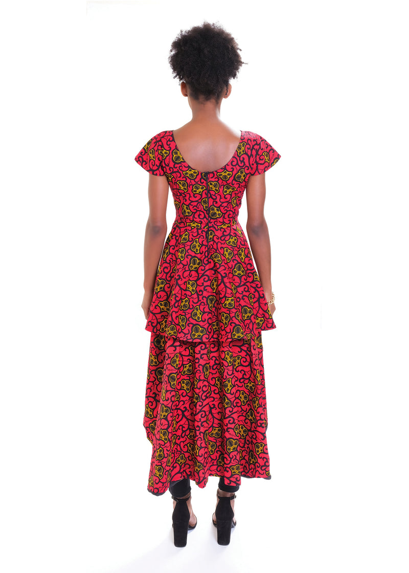 Wine Vine Peacock Blouse