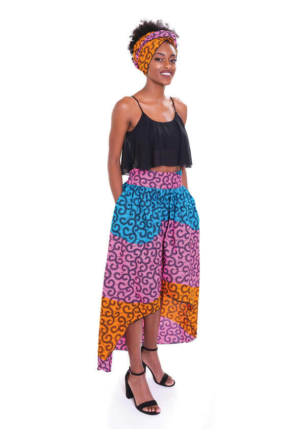 Fantasy Hi-Low Maxi Skirt