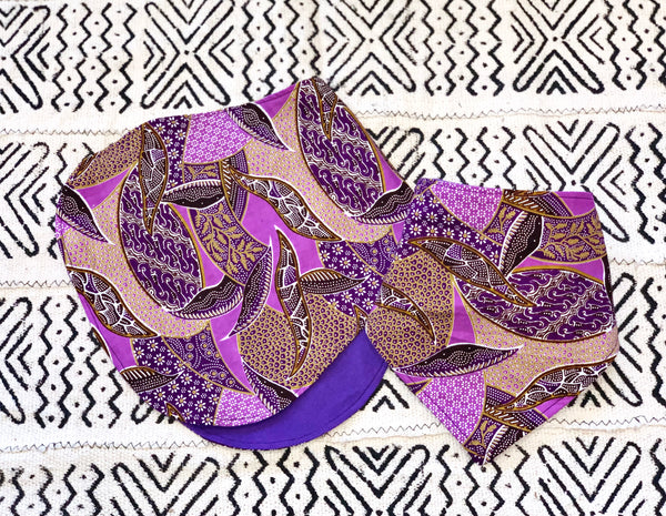 Purple Reign Bib and Burp Cloth