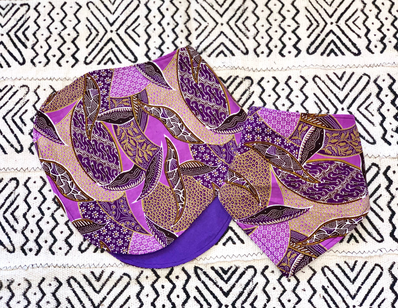 Purple Reign Bib and Burp Cloth